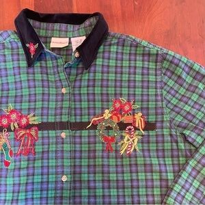 Bobbie Brooks Christmas Shirt. Size XL 16/18